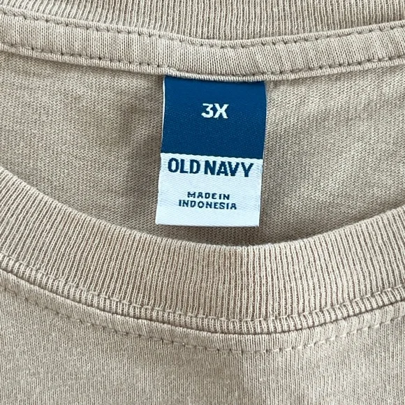 Old Navy cream Tee 3X plus sz. - Picture 2 of 6